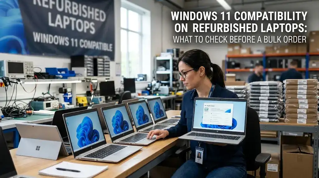 Windows 11 Compatibility on Refurbished Laptops: What to Check Before a Bulk Order